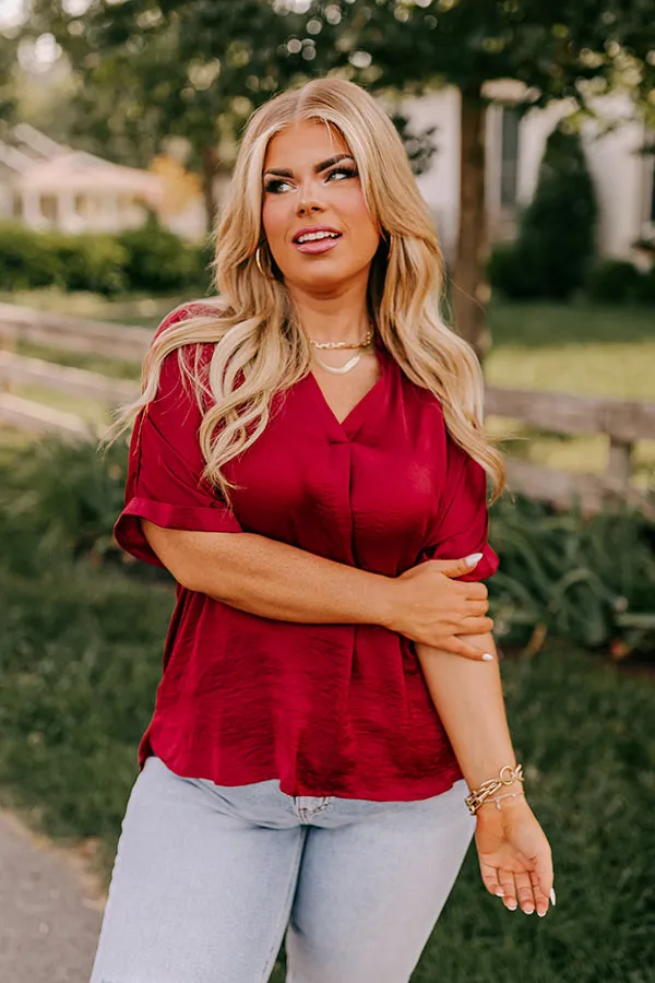 Stylish Setting Shift Top in Wine Curves sold by Impressions product image thumbnail 2