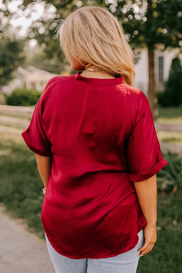 Stylish Setting Shift Top in Wine Curves sold by Impressions product image thumbnail 4