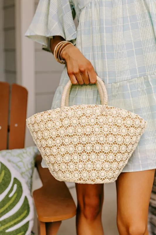 Sun And Fun Woven Bag In Yellow sold by Impressions