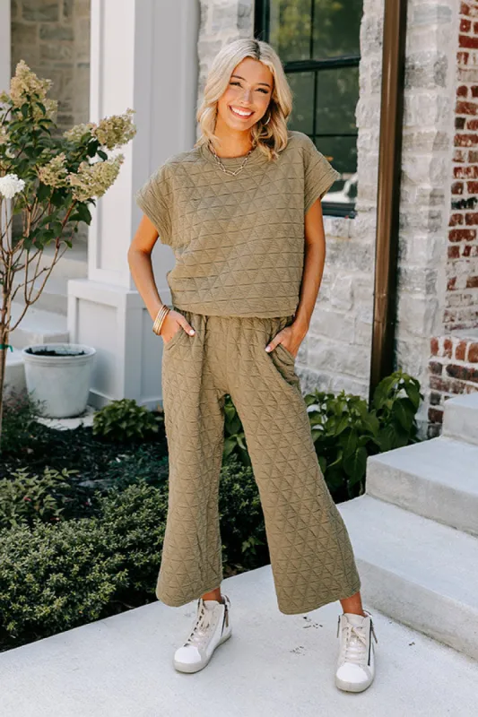 Creekside Cabin High Waist Pants In Sage sold by Impressions