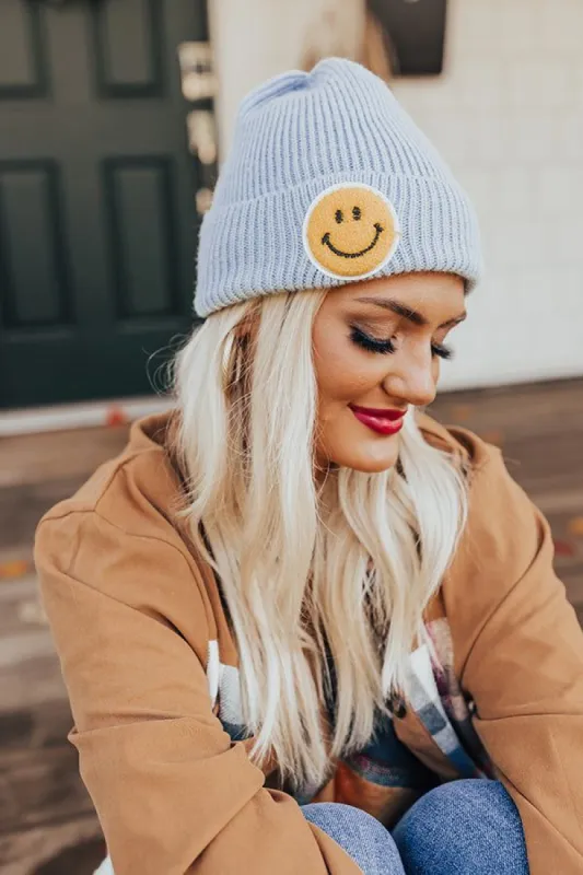 Happy Days Beanie In Sky Blue sold by Impressions
