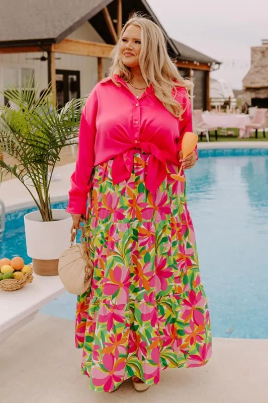 Breezy Beachfront Maxi Skirt Curves sold by Impressions