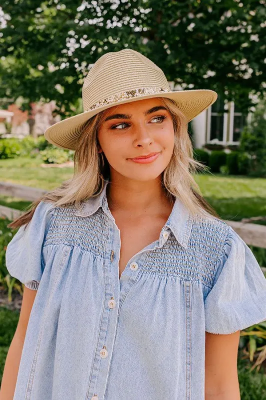 Out For Brunch Woven Hat In Natural sold by Impressions