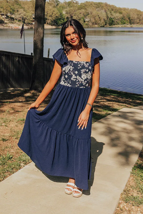 Picnic At The Park Embroidered Maxi Dress sold by Impressions product image thumbnail 5