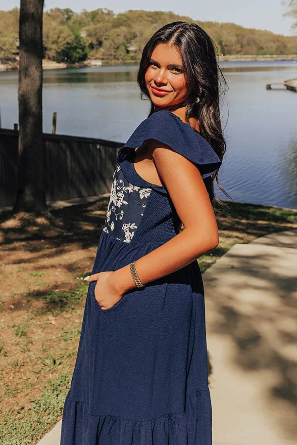 Picnic At The Park Embroidered Maxi Dress sold by Impressions product image thumbnail 3