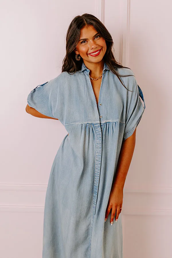 NYC Ready Chambray Maxi Dress sold by Impressions product image thumbnail 2