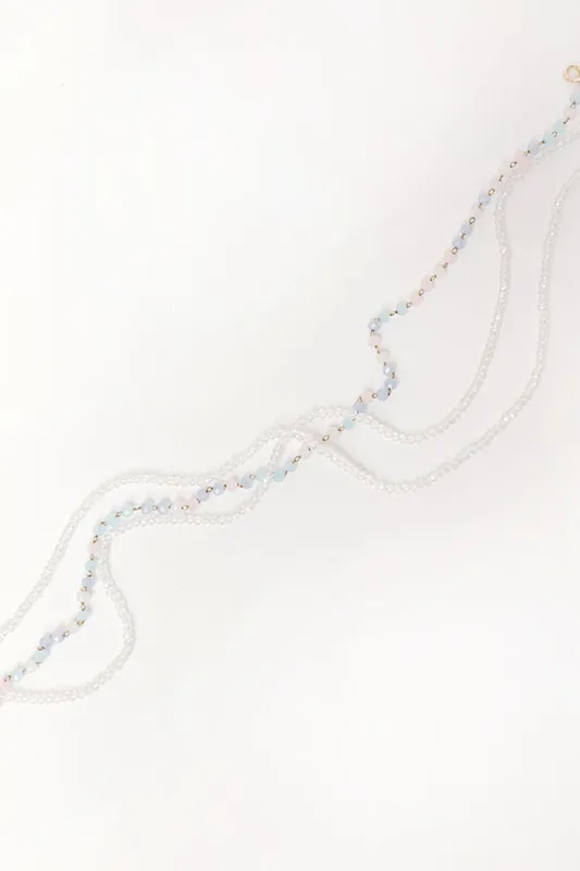 Summer Mirage Layered Necklace in Clear sold by Impressions