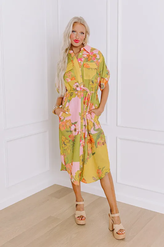 Sunny Day Stroll Floral Midi sold by Impressions