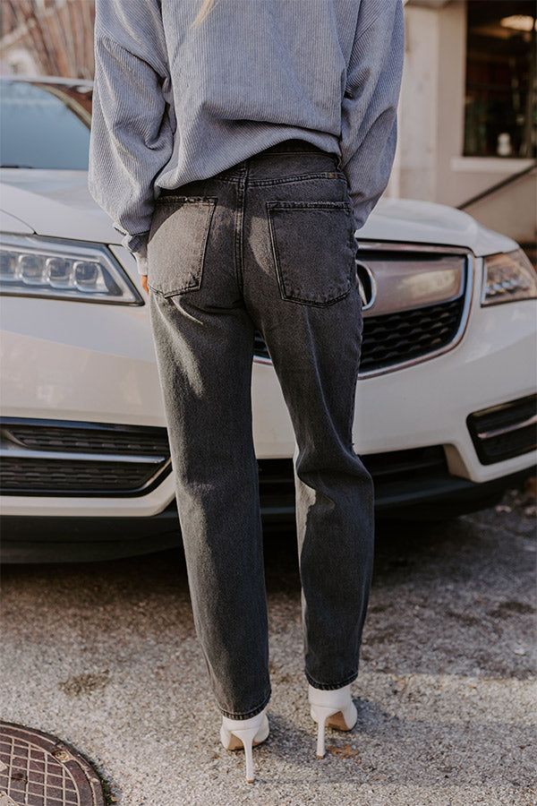 The Jackson High Waist Distressed Jean in Vintage Black sold by Impressions product image thumbnail 4