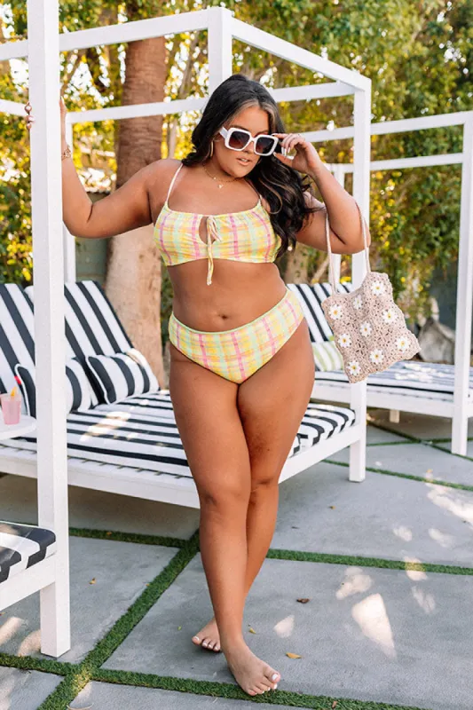 Siren Bikini Bottoms in Pretty Plaid Curves sold by Impressions