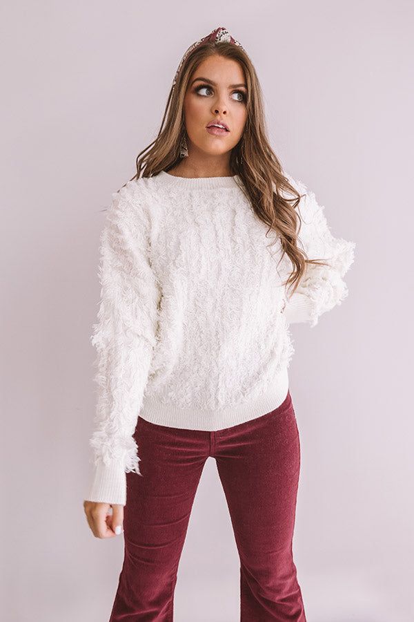 Cozy Welcome Knit Sweater in Cream sold by Impressions product image thumbnail 5