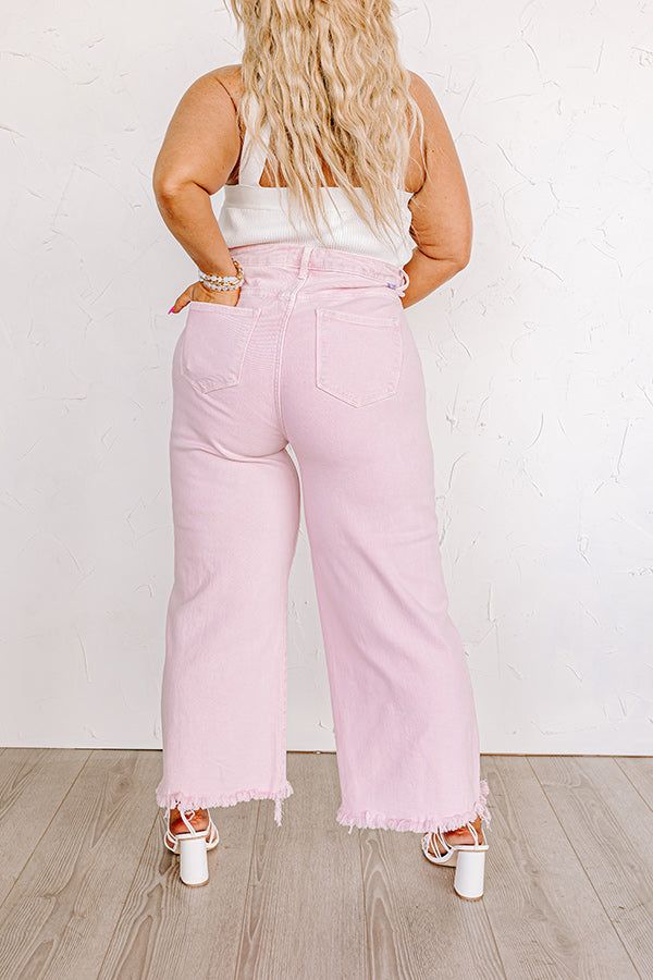 Risen The Utopia High Waist Straight Leg Jean in Pink Curves sold by Impressions product image thumbnail 4