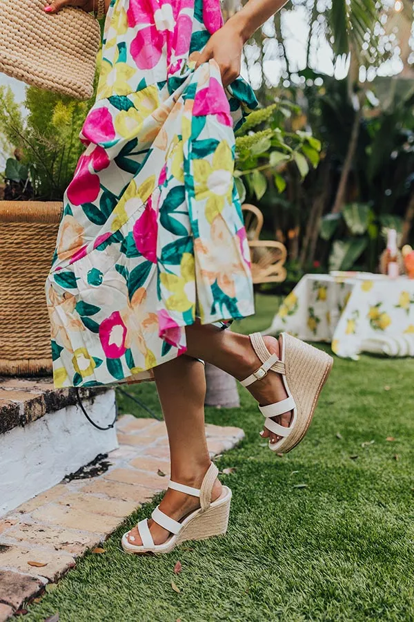 The Alana Faux Leather Wedge in White sold by Impressions product image thumbnail 2