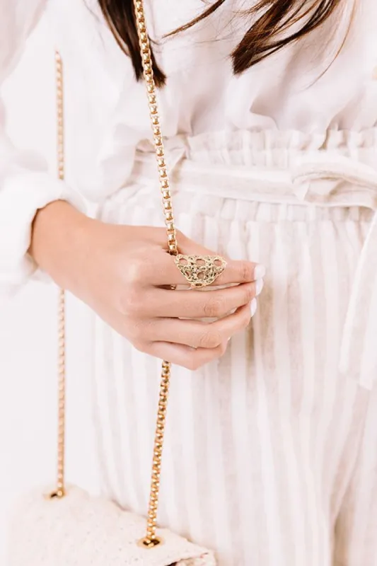 Natalie Statement Ring in Gold sold by Impressions