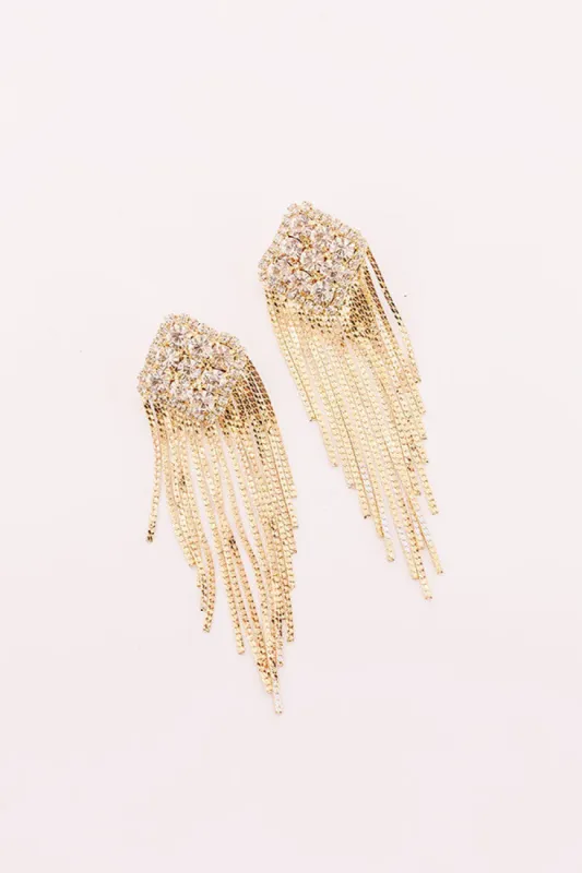 All The Glam Fringe Earrings sold by Impressions