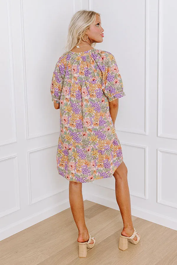 Floral Paradise Button Down Mini Dress sold by Impressions product image thumbnail 4