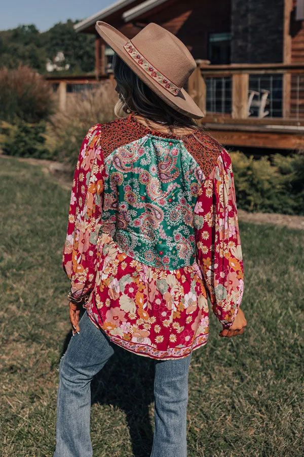 Amber Abundance Floral Top sold by Impressions product image thumbnail 5