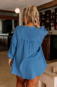 Sunny Forecast Tunic In Ocean Blue Curves sold by Impressions