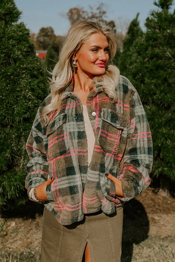 Plush Comfort Plaid Jacket sold by Impressions