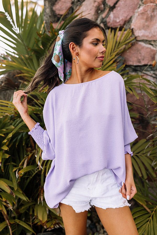 Appreciate You Shift Top in Lavender sold by Impressions product image thumbnail 4