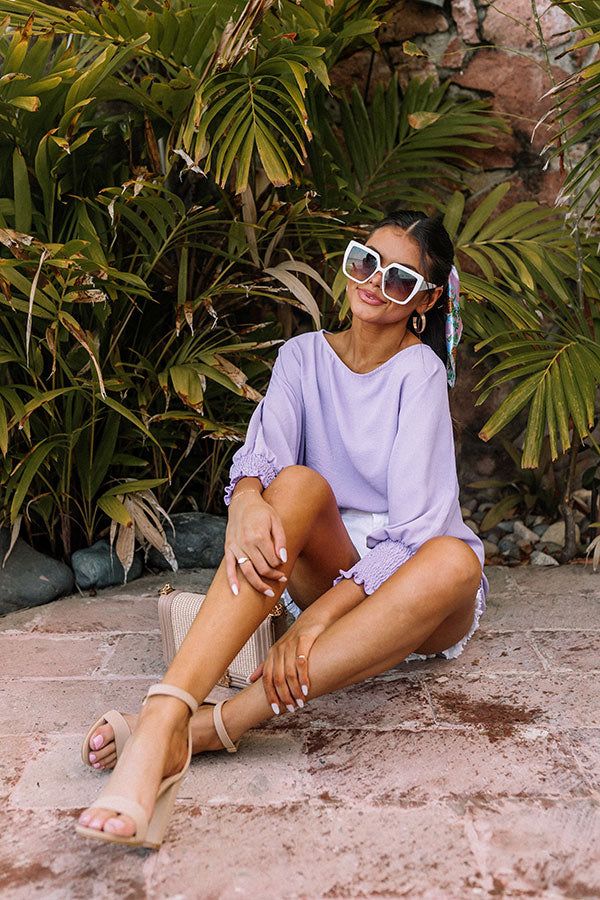 Appreciate You Shift Top in Lavender sold by Impressions product image thumbnail 3