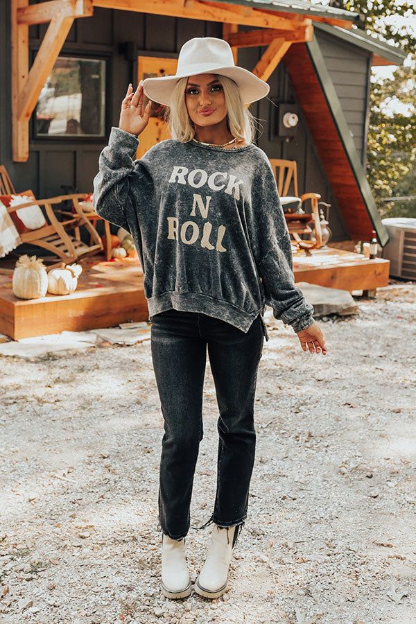 Rock N Roll Mineral Wash Sweatshirt sold by Impressions product image thumbnail 4
