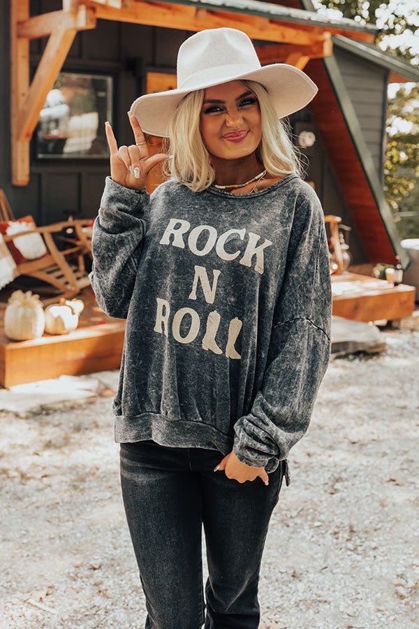 Rock N Roll Mineral Wash Sweatshirt sold by Impressions