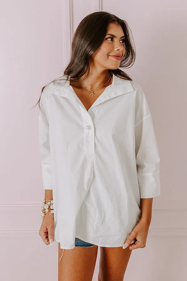 Manhattan Meeting Shift Top In White sold by Impressions product image thumbnail 5
