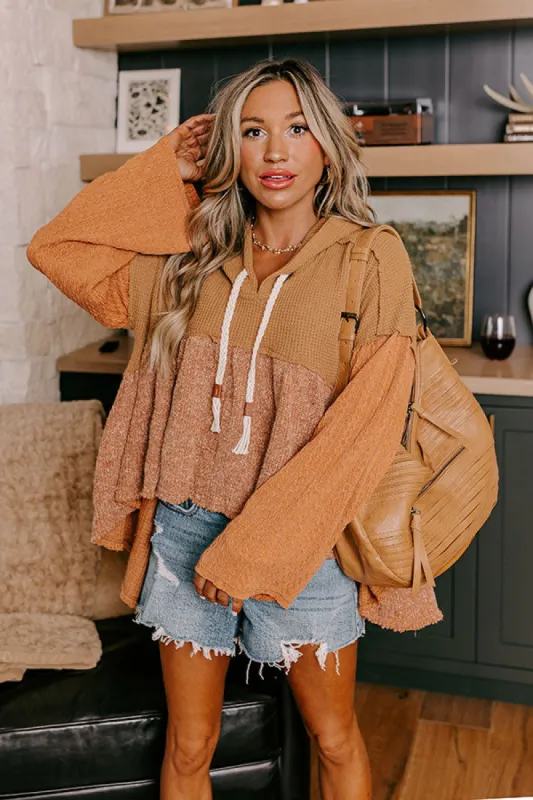Pumpkin Spice Feels Knit Sweater in Camel sold by Impressions