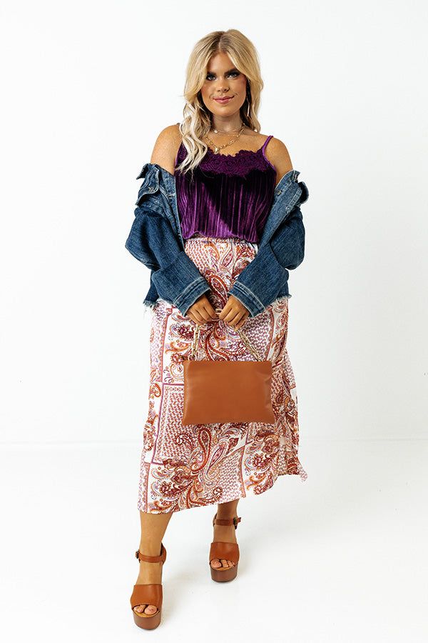 Finding Romance Velvet Tank In Purple Curves sold by Impressions product image thumbnail 2