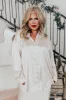 Milan Muse Rhinestone Satin Top In Champagne Curves sold by Impressions