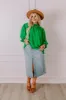 Brunch Date Shift Top In Kelly Green Curves sold by Impressions