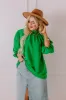 Brunch Date Shift Top In Kelly Green Curves sold by Impressions