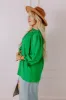 Brunch Date Shift Top In Kelly Green Curves sold by Impressions