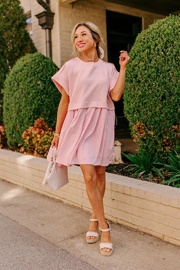 Myrtle Beach Brunch Mini Dress in Pink sold by Impressions product image thumbnail 3