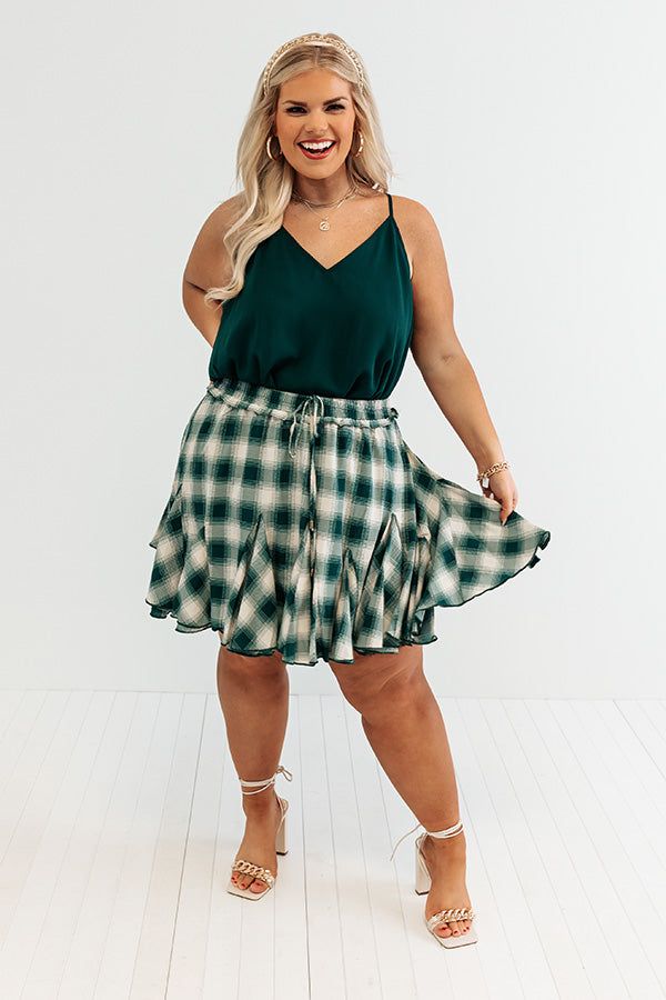 Tour The City Shift Tank in Hunter Green Curves sold by Impressions