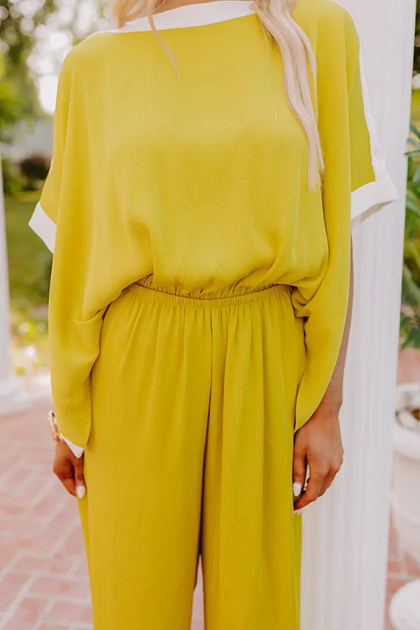 Brooklyn Babe Jumpsuit in Chartreuse sold by Impressions product image thumbnail 3
