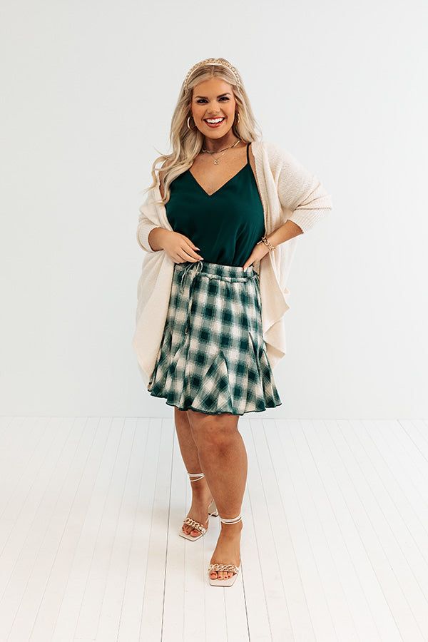 Tour The City Shift Tank in Hunter Green Curves sold by Impressions product image thumbnail 3