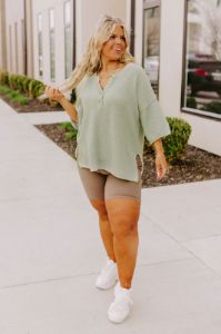 Joyful Journeys Knit Top In Limpet Shell Curves sold by Impressions