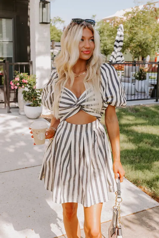 Country Club Classic Stripe Mini Dress sold by Impressions