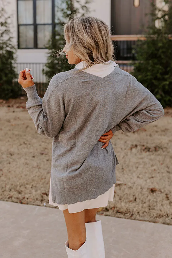 Sincerely Snuggly Sweater Top in Grey sold by Impressions product image thumbnail 3