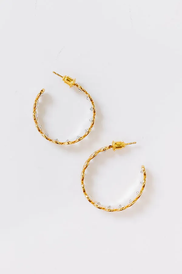Smiles and Sparkles Cubic Zirconia Hoop Earrings sold by Impressions product image thumbnail 2