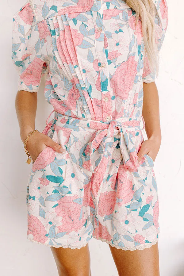 Season Of Bliss Linen-Blend Romper sold by Impressions product image thumbnail 3