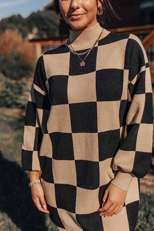 Maplewood Mornings Checkered Sweater Dress sold by Impressions product image thumbnail 4