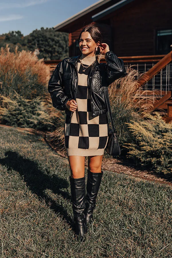 Maplewood Mornings Checkered Sweater Dress sold by Impressions product image thumbnail 2