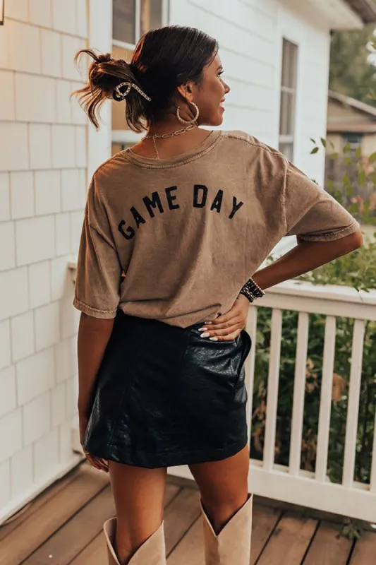 Touchdown Vintage Graphic Tee In Brown sold by Impressions