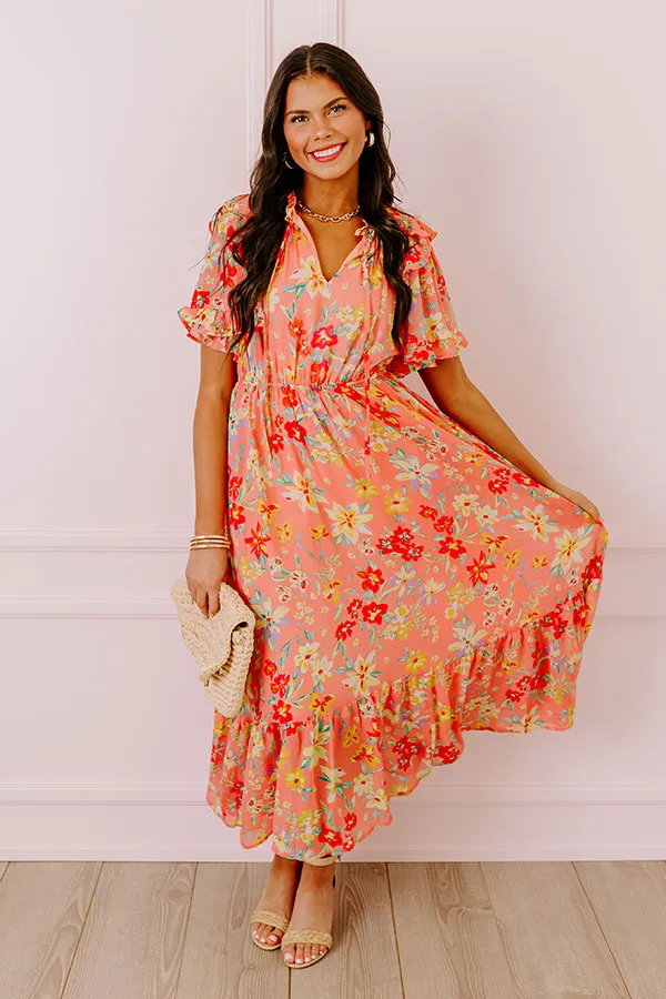 Floral Flair Midi In Coral sold by Impressions product image thumbnail 5