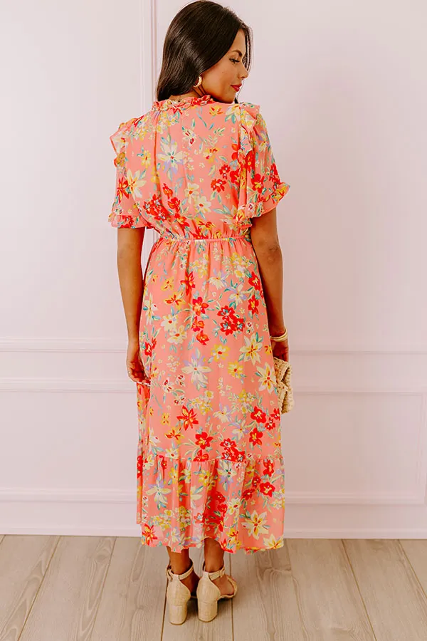 Floral Flair Midi In Coral sold by Impressions product image thumbnail 4