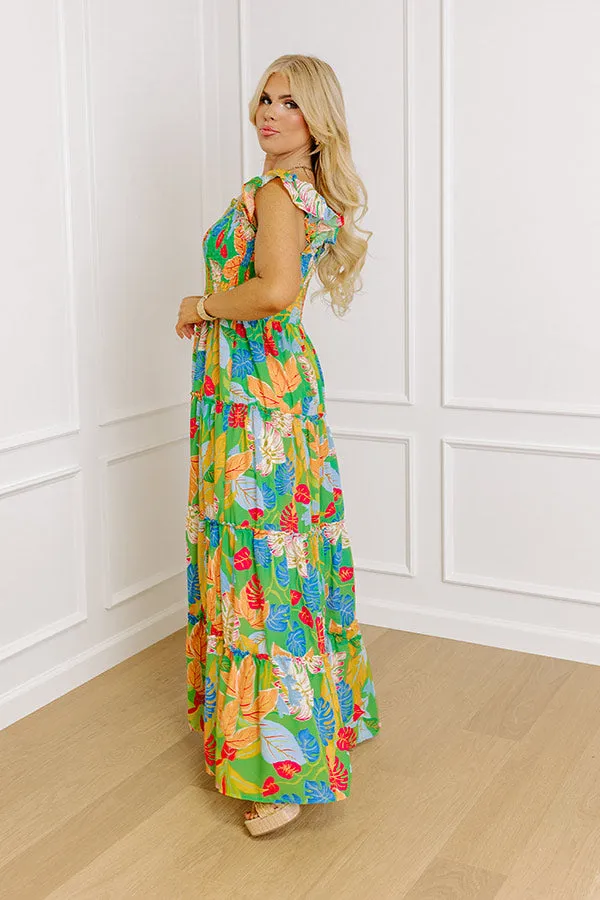 Life In The Tropics Smocked Maxi Dress Curves sold by Impressions product image thumbnail 5