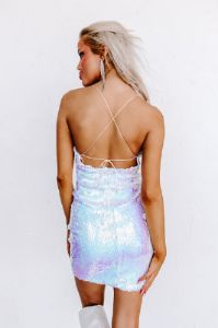 Sparkling Eyes Sequin Mini Dress sold by Impressions